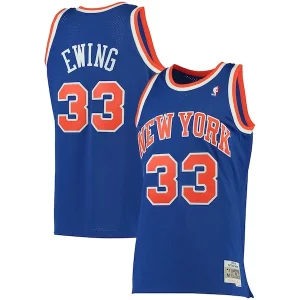 Fascinante Patrick Ewing New York Knicks 1991/92 Big & Tall Hardwood Classics Swingman Jersey Blue  per i veri fan