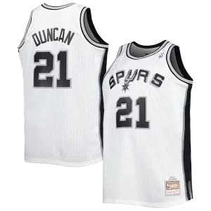 Fascinante Prestigioso Meraviglioso Tim Duncan San Antonio Spurs Big & Tall Hardwood Classics 1998/99 Swingman Jersey White/Black  per i veri fan