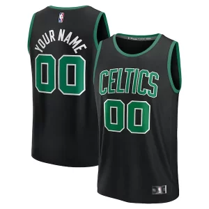 Comodo Boston Celtics Youth Custom Fast Break Jersey Black Statement Edition/Kelly Green/White  per i veri fan