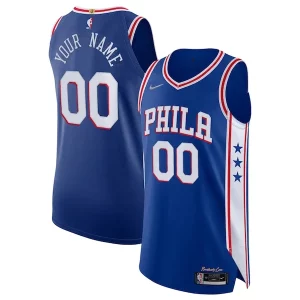Gorgeous Carino Versatile Philadelphia 76ers Nike 2021/22 Diamond Authentic Custom Jersey Icon Edition Royal  per i veri fan