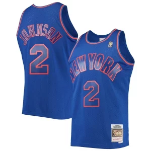 Gorgeous Comodo Prestigioso Larry Johnson New York Knicks 1996/97 Hardwood Classics Swingman Jersey Blue  per i veri fan