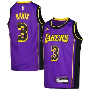 Gorgeous Delizioso Accattivante Anthony Davis Los Angeles Lakers Jordan Brand Youth Swingman Jersey Statement Edition Purple  per i veri fan