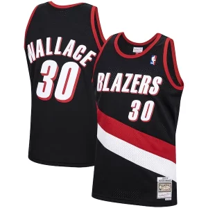 Gorgeous Duraturo Trendy Rasheed Wallace Portland Trail Blazers 1999/00 Hardwood Classics Swingman Jersey Black  per i veri fan