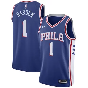 Gorgeous James Harden Philadelphia 76ers Nike Swingman Jersey Icon Edition Royal  per i veri fan