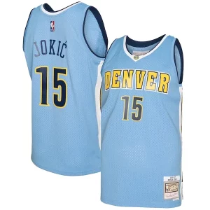 Gorgeous Lussuoso Classico Nikola Jokic Denver Nuggets 2016/17 Swingman Jersey Light Blue  per i veri fan