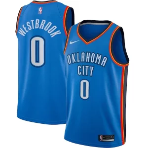 Gorgeous Lussuoso Russell Westbrook Oklahoma City Thunder Nike Swingman Player Jersey Icon Edition Blue  per i veri fan