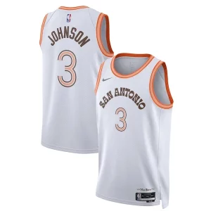 Gorgeous Moderno Keldon Johnson San Antonio Spurs Nike Unisex 2023/24 Swingman Jersey White City Edition  per i veri fan