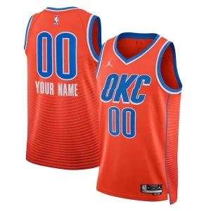 Gorgeous Oklahoma City Thunder Jordan Brand Unisex 2022/23 Swingman Custom Jersey Statement Edition Orange  per i veri fan