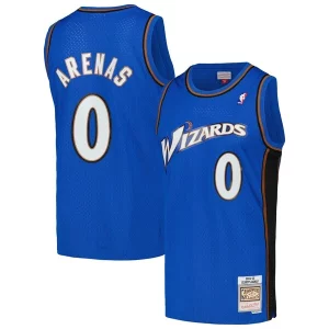 Gorgeous Resistente Gilbert Arenas Washington Wizards 2004/05 Hardwood Classics Swingman Jersey Blue  per i veri fan