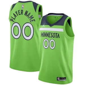 Gorgeous Sofisticato Minnesota Timberwolves Jordan Brand Swingman Custom Jersey Statement Edition Green  per i veri fan