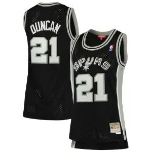 Gorgeous Tim Duncan San Antonio Spurs Women's 1998/99 Hardwood Classics Swingman Jersey Black  per i veri fan