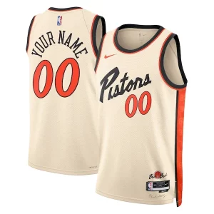 Gorgeous Trendy Detroit Pistons Nike Unisex 2024/25 Custom Swingman Jersey City Edition White  per i veri fan