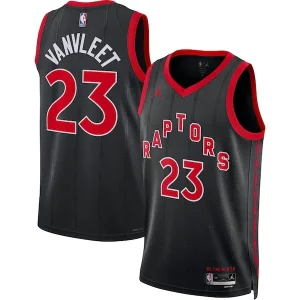Incantevole Accattivante Fred VanVleet Toronto Raptors Jordan Brand Unisex Swingman Jersey Statement Edition Black  per i veri fan