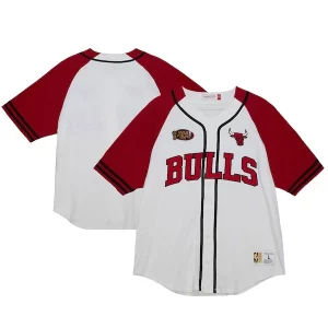 Incantevole Elegante Duraturo Chicago Bulls Practice Day Baseball Jersey White  per i veri fan