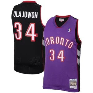 Incantevole Hakeem Olajuwon Toronto Raptors 2001/02 Hardwood Classics Swingman Jersey Purple  per i veri fan