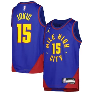 Incantevole Ottimo Magnifico Nikola Jokic Denver Nuggets Jordan Brand Youth Swingman Jersey Statement Edition Blue  per i veri fan
