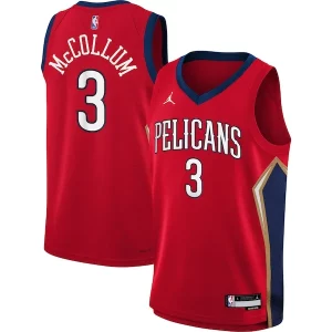 Incantevole Splendido Attraente C.J. McCollum New Orleans Pelicans Jordan Brand Youth Swingman Jersey Statement Edition Red  per i veri fan