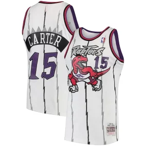 Incantevole Splendido Fantastico Vince Carter Toronto Raptors 1998/99 Hardwood Classics Swingman Jersey White/Purple  per i veri fan