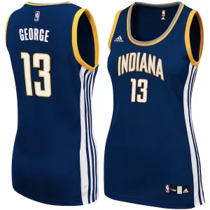 Lussuoso Attraente Paul George Indiana Pacers adidas Women's Replica Jersey Navy  per i veri fan