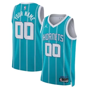 Lussuoso Charlotte Hornets Jordan Brand Unisex Swingman Custom Jersey Teal Icon Edition  per i veri fan
