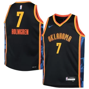 Lussuoso Chet Holmgren Oklahoma City Thunder Nike Youth 2024/25 Swingman Player Jersey City Edition Black  per i veri fan