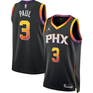 Lussuoso Chris Paul Phoenix Suns Jordan Brand Unisex Swingman Jersey Statement Edition Black  per i veri fan