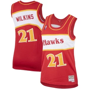 Lussuoso Dominique Wilkins Atlanta Hawks Women's Hardwood Classics Swingman Jersey Red  per i veri fan