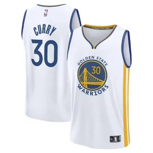 Lussuoso Elegante Fascinante Stephen Curry Golden State Warriors Youth Fast Break Replica Player Jersey Association Edition White  per i veri fan