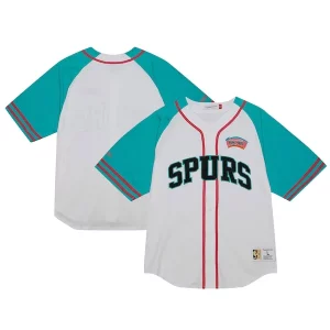 Lussuoso Elegante San Antonio Spurs Practice Day Baseball Jersey White  per i veri fan