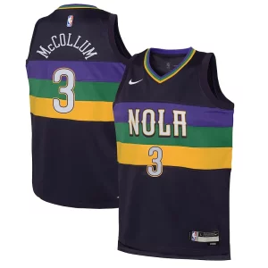Lussuoso Fantastico CJ McCollum New Orleans Pelicans Nike Youth Swingman Jersey City Edition Purple  per i veri fan