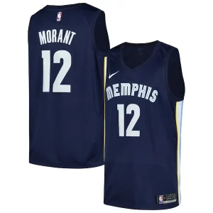 Lussuoso Meraviglioso Ja Morant Memphis Grizzlies Nike Swingman Player Jersey Icon Edition Navy  per i veri fan