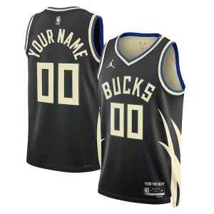 Lussuoso Ottimo Milwaukee Bucks Jordan Brand Unisex 2022/23 Swingman Custom Jersey Statement Edition Black  per i veri fan