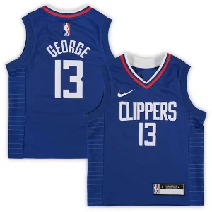 Lussuoso Prestigioso Classico Paul George LA Clippers Preschool Nike 2020/21 Fast Break Replica Jersey Royal Icon Edition  per i veri fan