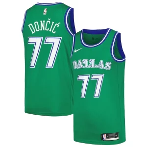 Lussuoso Raffinato Attraente Luka Dončić Dallas Mavericks Nike Swingman Player Jersey Classic Edition Green  per i veri fan