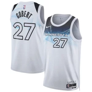 Lussuoso Robusto Rudy Gobert Minnesota Timberwolves Nike Unisex 2024/25 Swingman Player Jersey City Edition White  per i veri fan