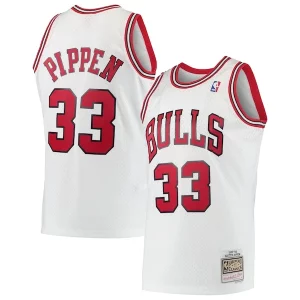 Lussuoso Scottie Pippen Chicago Bulls Hardwood Classics Swingman Jersey White/Black  per i veri fan