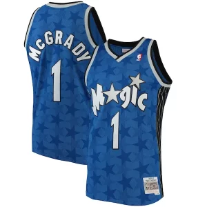 Lussuoso Tracy McGrady Orlando Magic Hardwood Classics Swingman Jersey Blue  per i veri fan