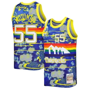 Magnifico Carino Trendy Dikembe Mutombo Denver Nuggets Hardwood Classics Lunar New Year Swingman Jersey Blue  per i veri fan