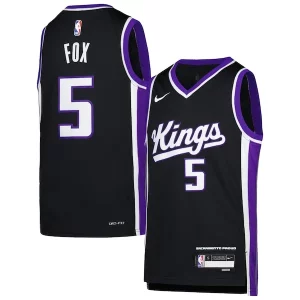 Sofisticato Incantevole Carino De'Aaron Fox Sacramento Kings Nike Youth Swingman Jersey Icon Edition Purple  per i veri fan