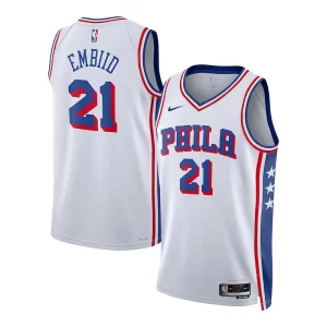 Magnifico Elegante Splendido Joel Embiid Philadelphia 76ers Nike Youth Swingman Jersey Association Edition White  per i veri fan