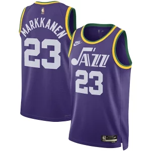 Magnifico Lauri Markkanen Utah Jazz Nike Unisex 2023/24 Swingman Replica Jersey Classic Edition Purple  per i veri fan