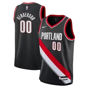 Magnifico Lussuoso Robusto Scoot Henderson Portland Trail Blazers Nike Youth Swingman Jersey Icon Edition Black  per i veri fan