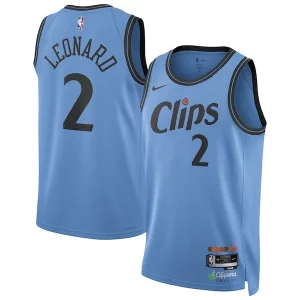 Magnifico Moderno Resistente Kawhi Leonard LA Clippers Nike Unisex 2024/25 Swingman Player Jersey City Edition Light Blue  per i veri fan