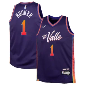 Magnifico Ottimo Devin Booker Phoenix Suns Nike Youth Swingman Replica Jersey City Edition Purple  per i veri fan
