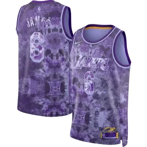 Magnifico Prestigioso LeBron James Los Angeles Lakers Nike Unisex Select Series Swingman Jersey Purple  per i veri fan