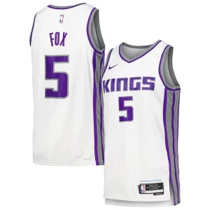 Magnifico Raffinato Delizioso De'Aaron Fox Sacramento Kings Nike Swingman Player Jersey Association Edition White per i veri fan