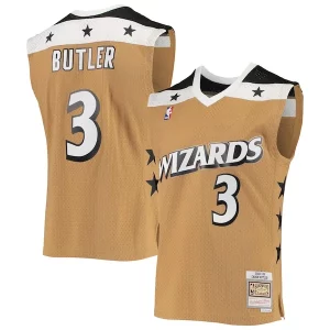 Magnifico Resistente Caron Butler Washington Wizards 2001/02 Hardwood Classics Swingman Jersey Gold  per i veri fan