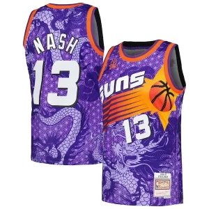 Magnifico Steve Nash Phoenix Suns 1996/97 Hardwood Classics Asian Heritage 6.0 Swingman Throwback Player Jersey Purple  per i veri fan