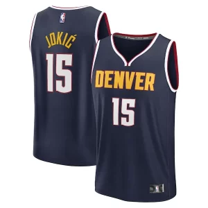 Magnifico Stupendo Fantastico Nikola Jokic Denver Nuggets Youth Fast Break Replica Player Jersey Icon Edition Navy  per i veri fan