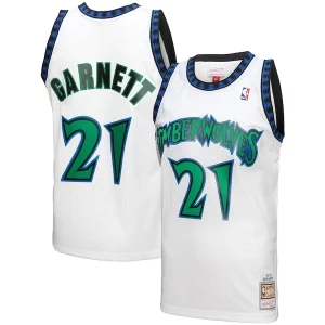 Meraviglioso Attraente Kevin Garnett Minnesota Timberwolves 1997 98 Hardwood Classics Reload 3.0 Swingman Jersey White  per i veri fan